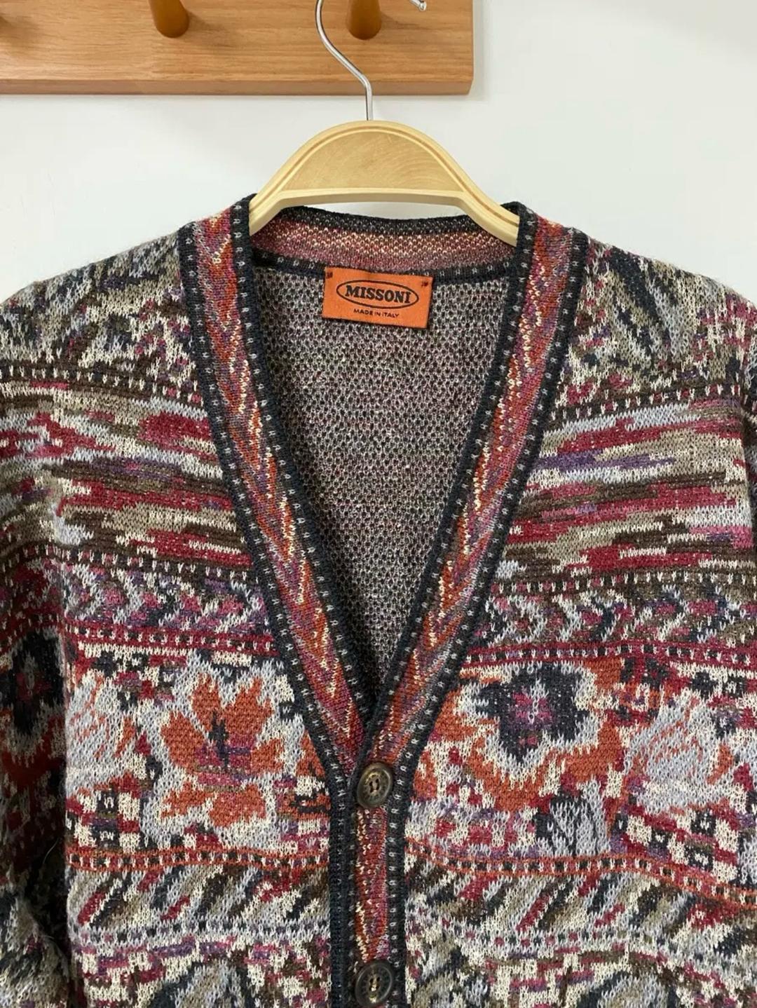 Missoni Шерстяной кардиган Missoni в стиле пэчворк 80-х годов — фото 2