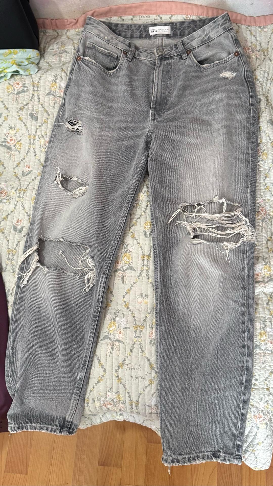 Zara Джинсы ZARA рваные — фото 2