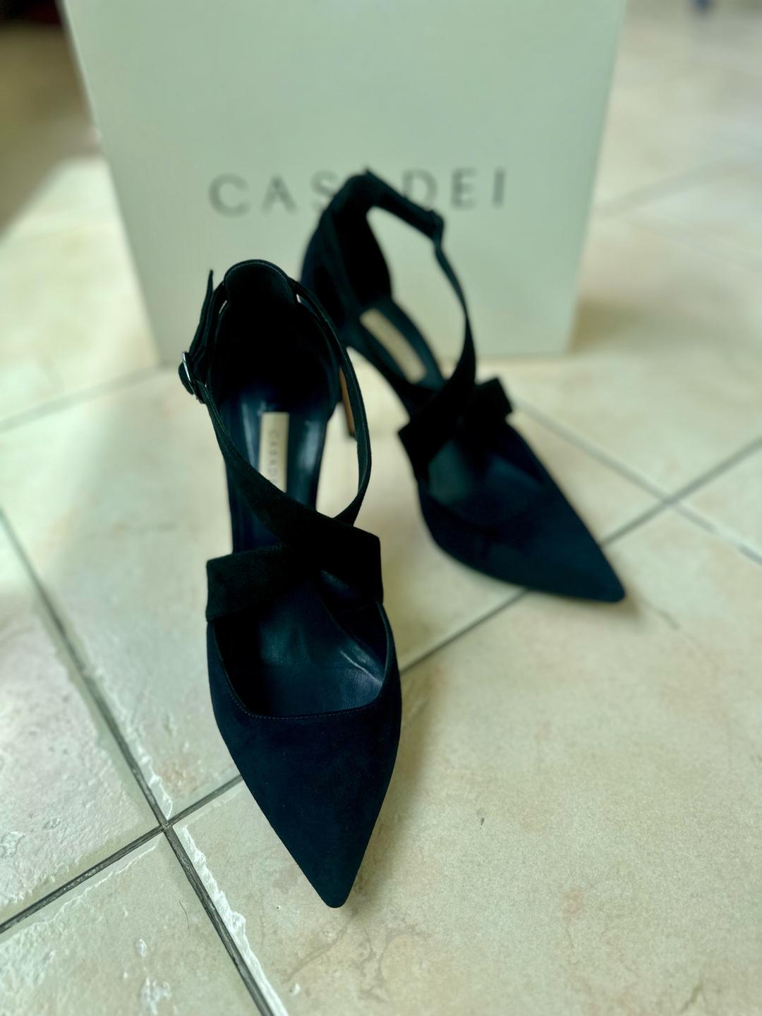 Casadei Синие замшевые босоножки Casadei — фото 2