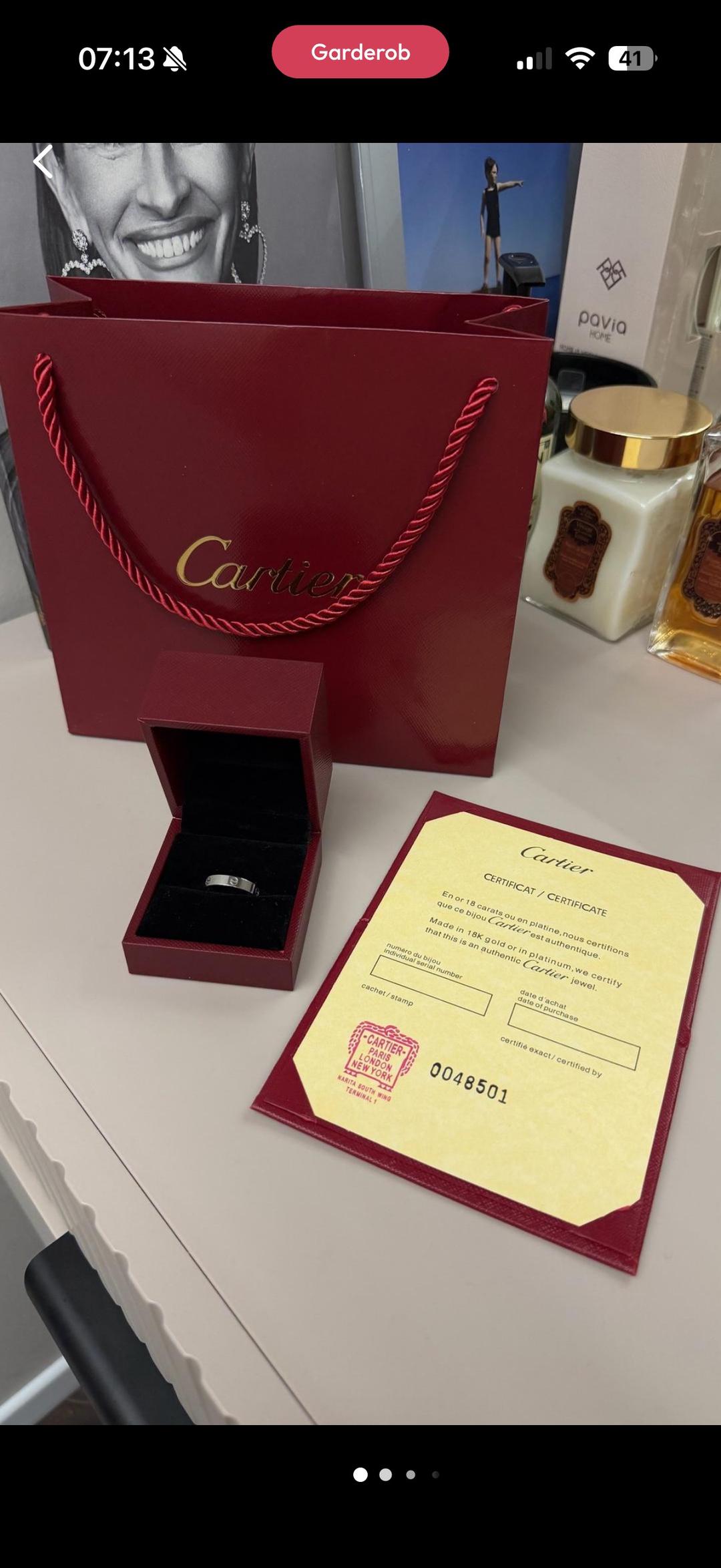 Cartier Кольцо Cartier Love люкс 1:1 — фото 2