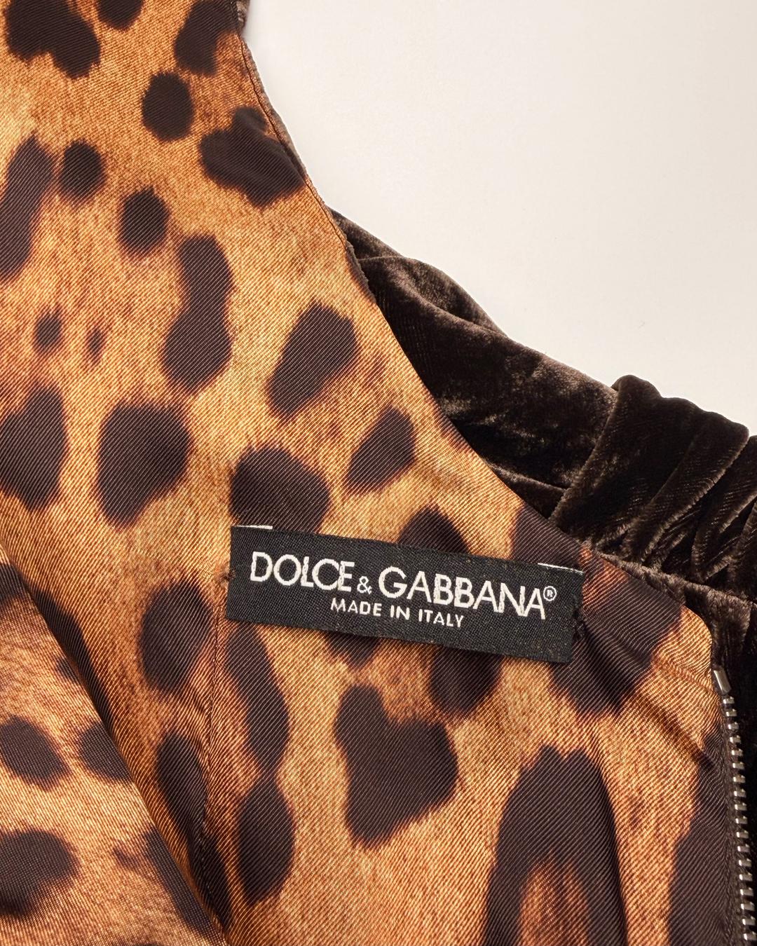 Dolce & Gabbana Бархатное платье Dolce & Gabbana — фото 2