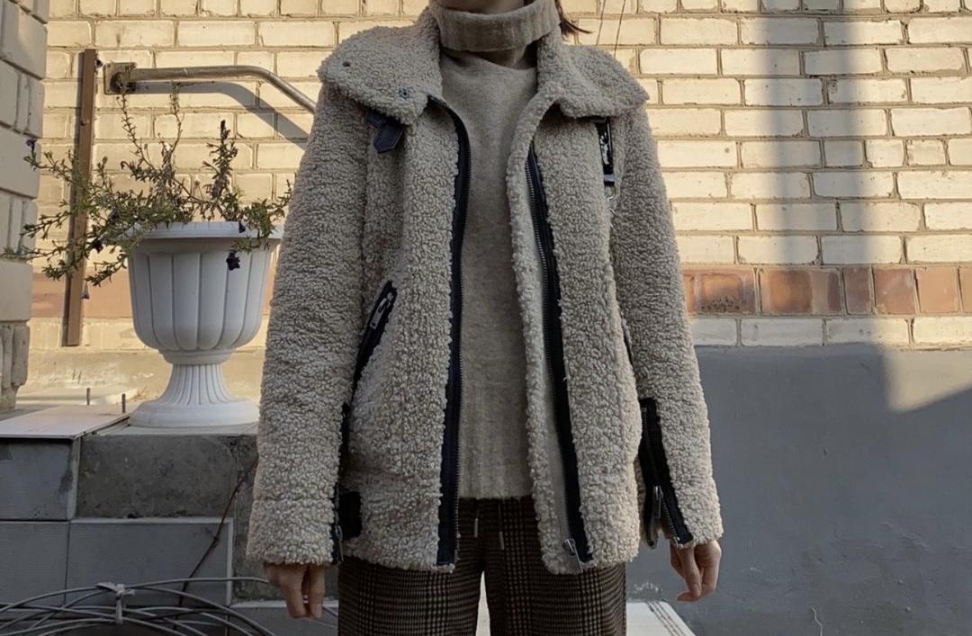 Zara куртка дубленка — фото 2