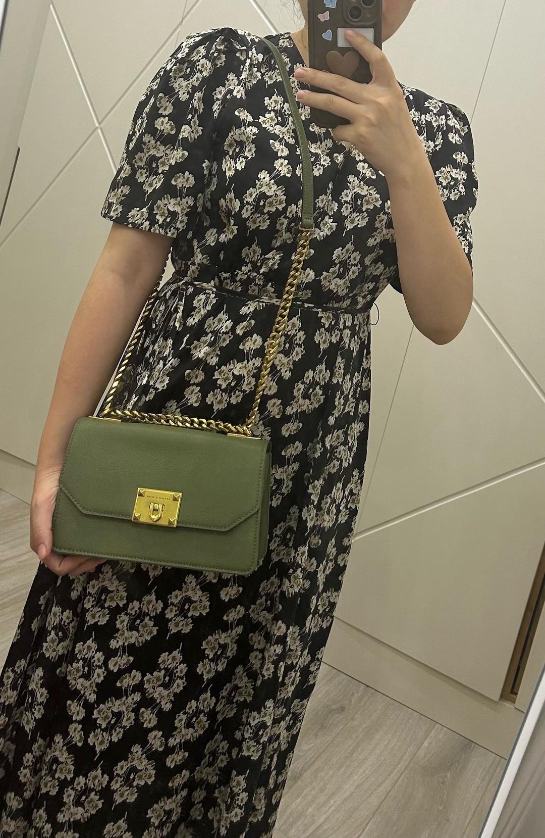 Charles & Keith Зеленая сумка Charles & Keith — фото 2