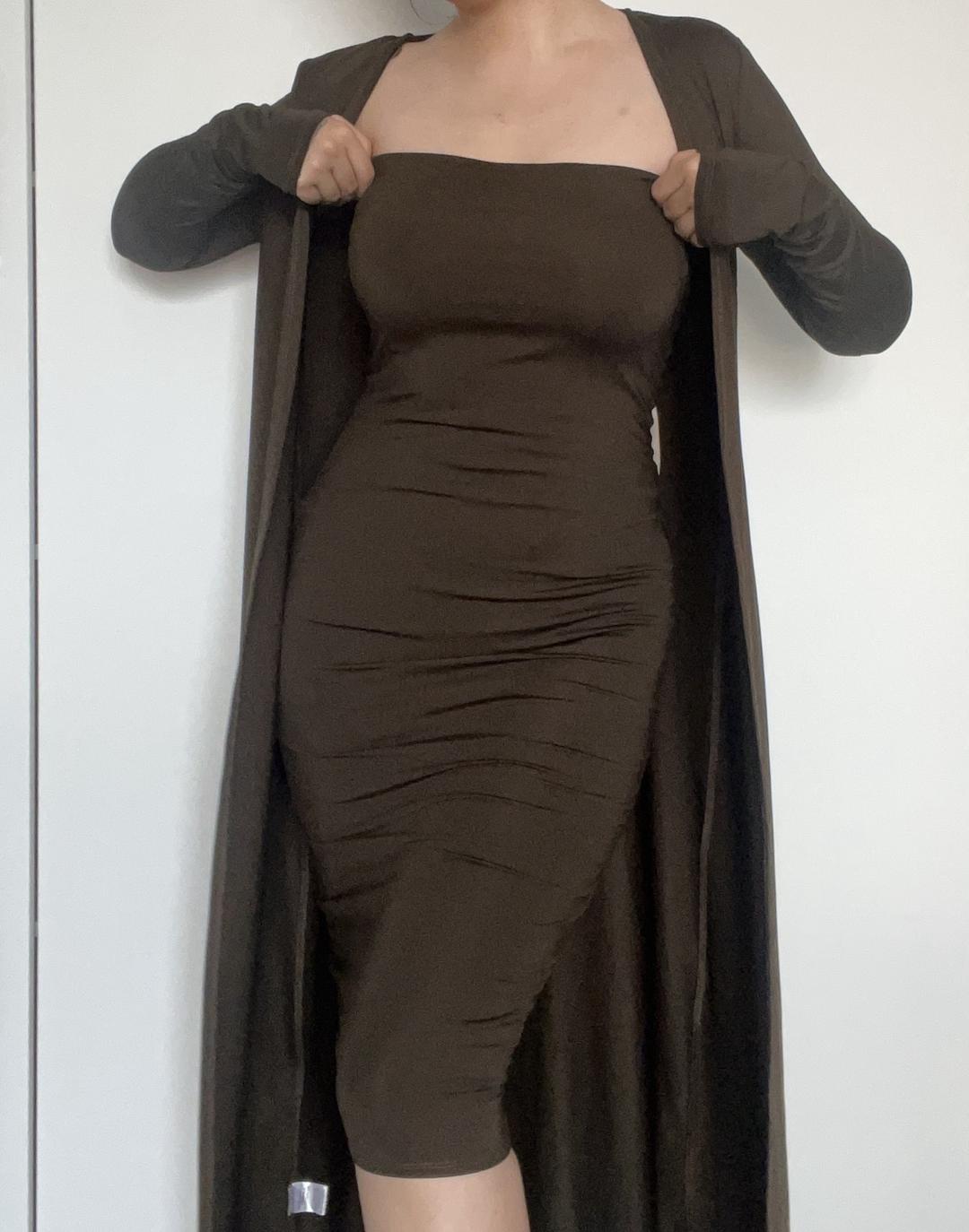 FashionNova Двойка хаки в обтяг FashionNova — фото 2