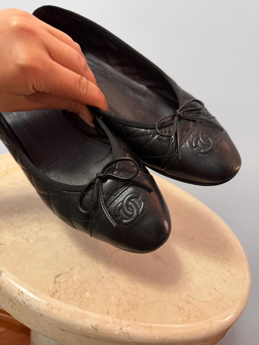 Chanel Chanel ballet flats ,black size 40.5 — фото 2