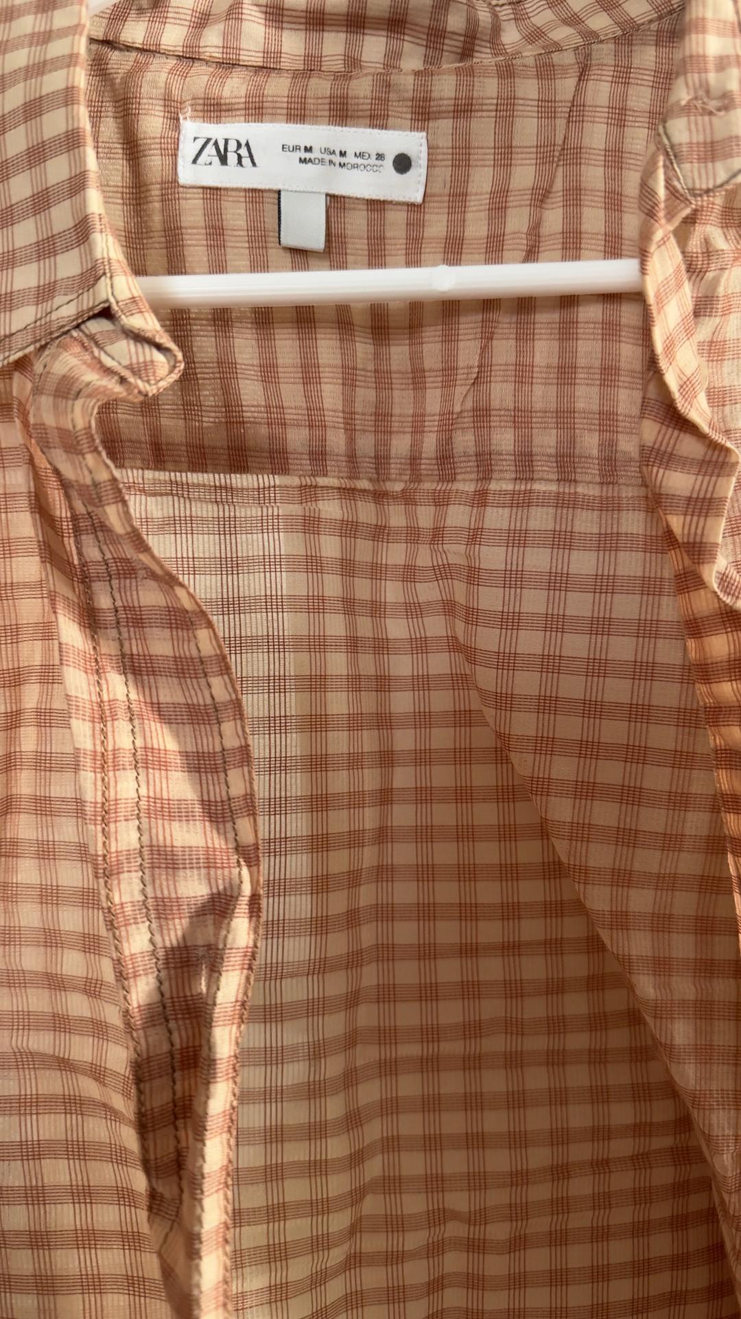 Zara Рубашка ZARA в клетку — фото 2