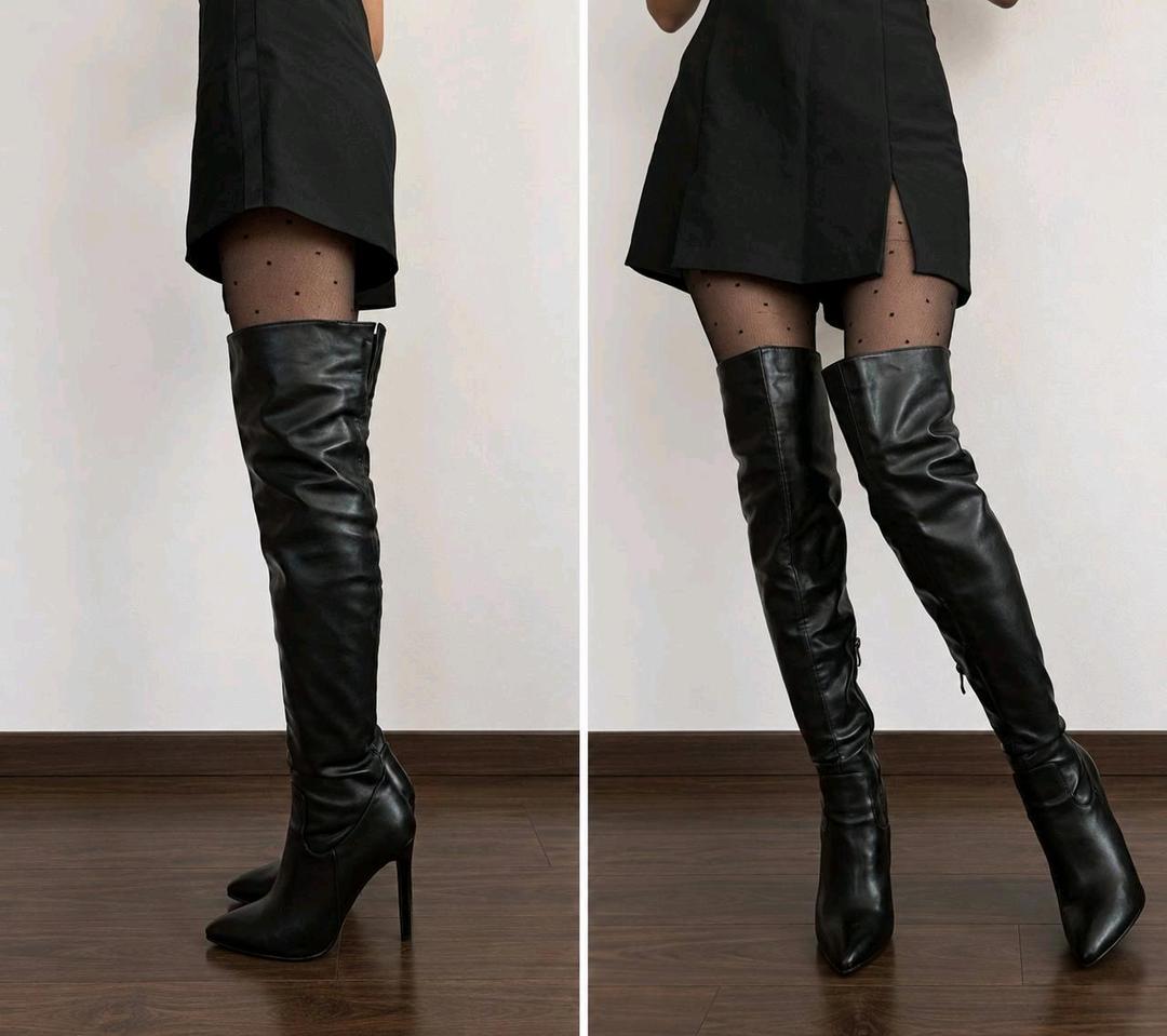 Shakh Elegante Кожаные ботфорты — фото 2