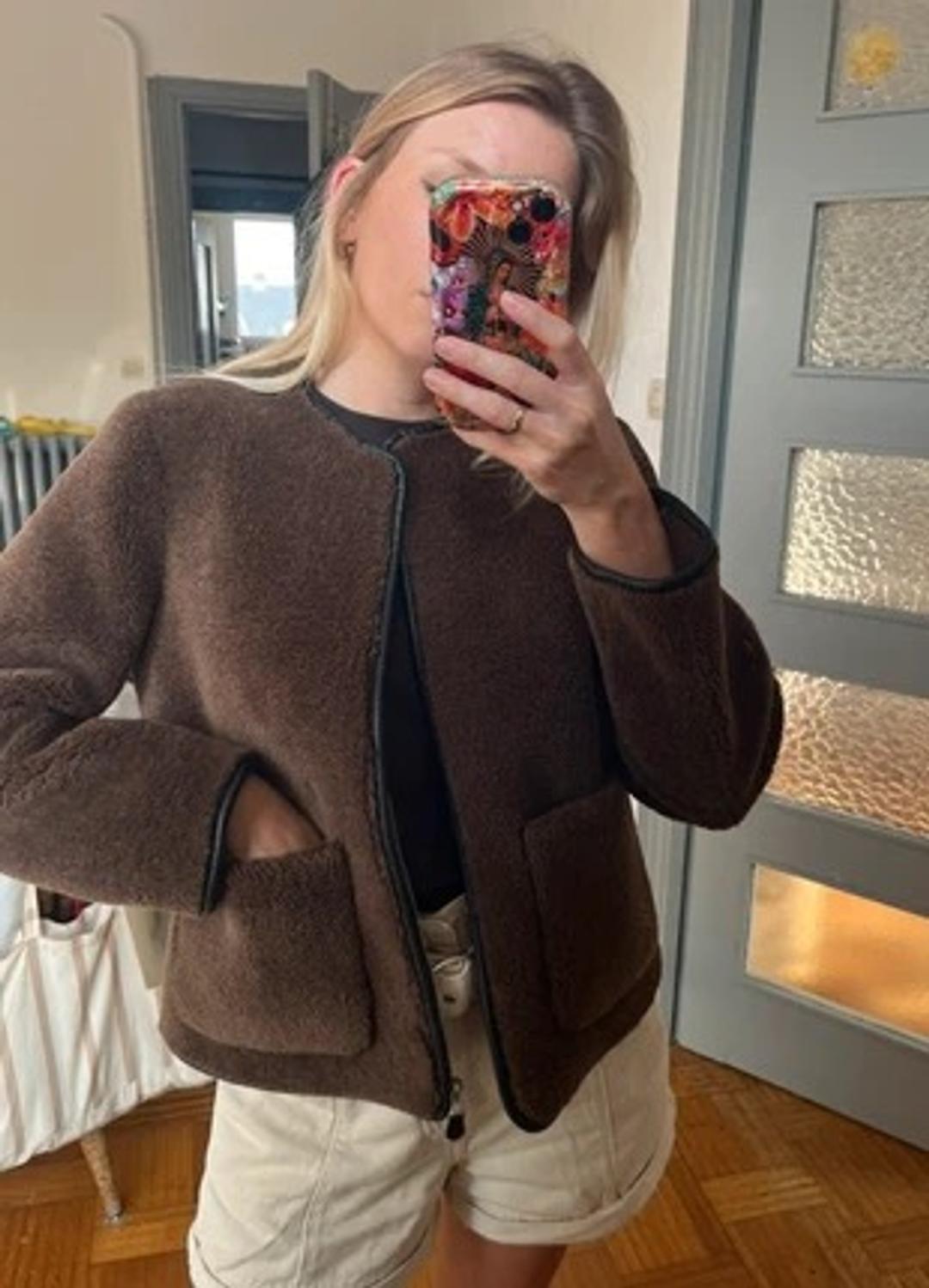Zara Куртка из искусственного меха — фото 2