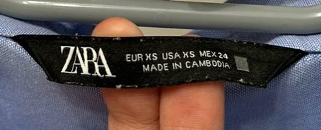 Zara Синяя рубашка Zara — фото 2