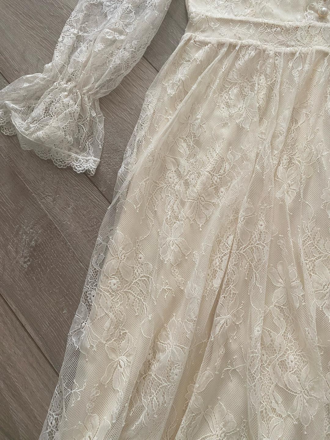 Нет бренда Сказочное кружевное платье Coquette с жемчужным воротником ♡ — фото 2