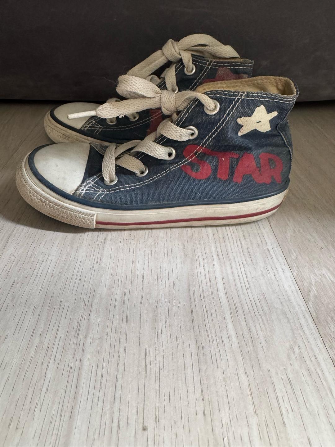 Converse кеды Converse All Star высокие синие/белые — фото 2