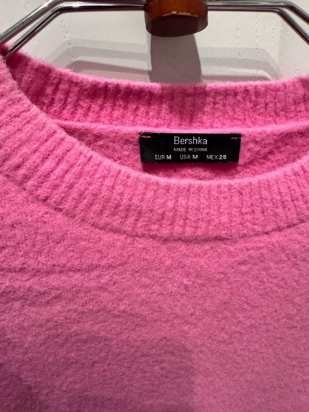 Bershka Свитер розовый — фото 2