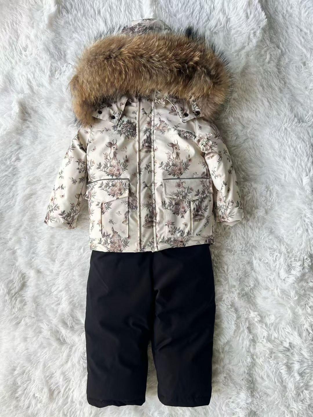 Moncler Зимний утепленный комбинезон для девочки — фото 2