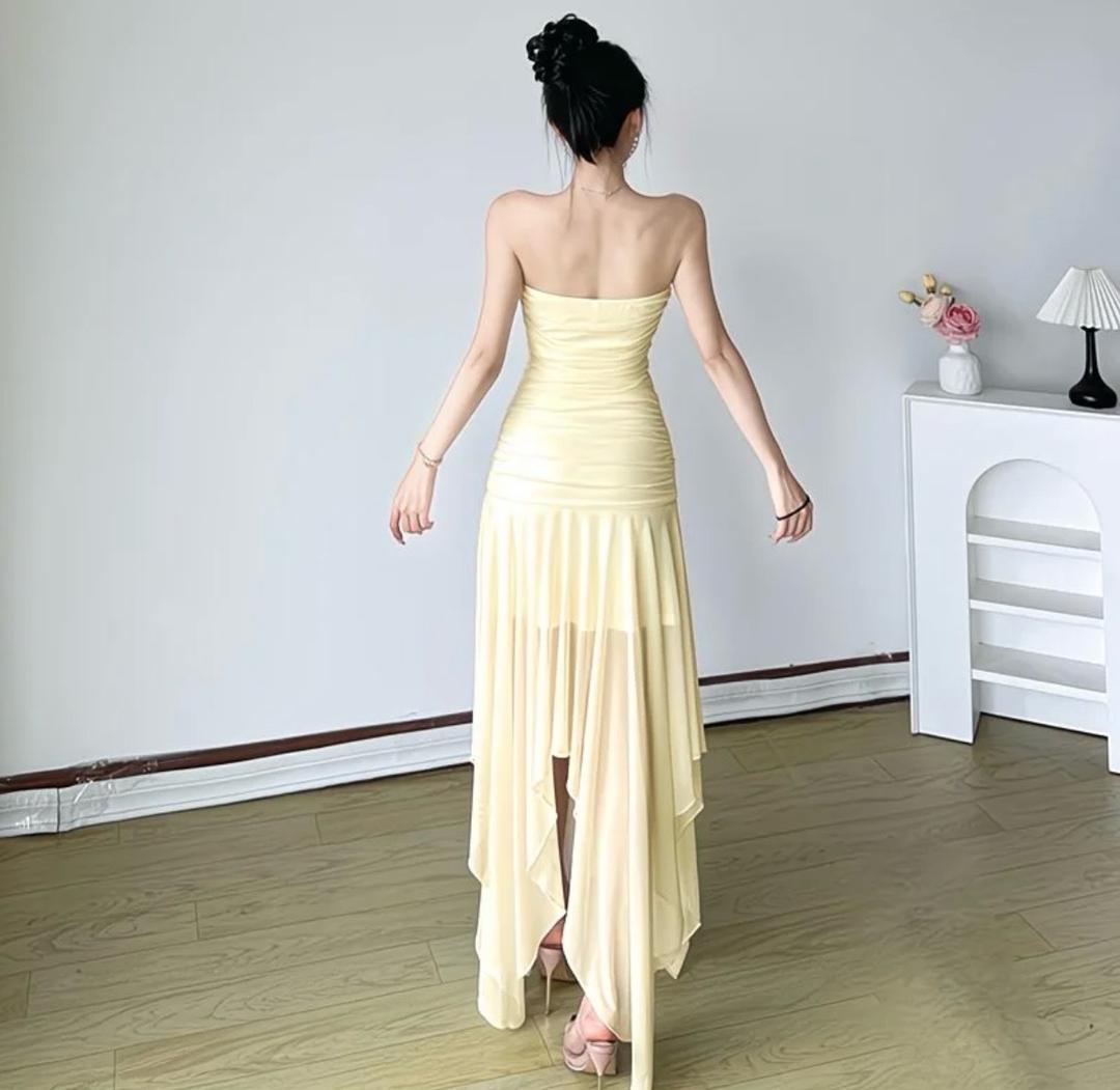 FashionLab платье нежно-лимонного оттенка — фото 2