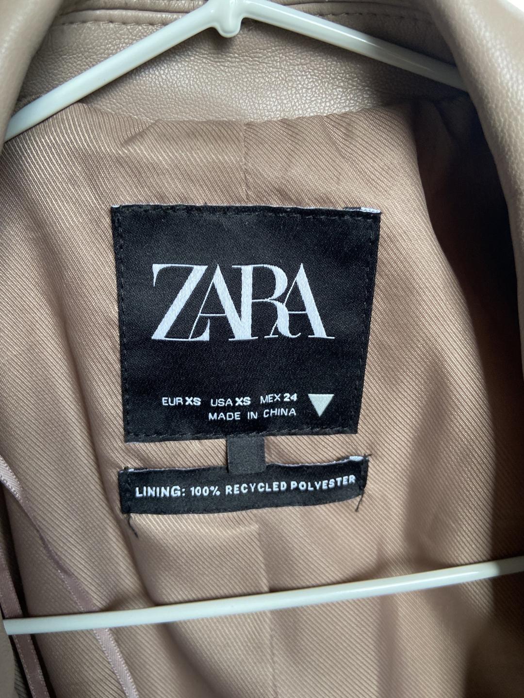 Zara пиджак Zara эко кожа — фото 2