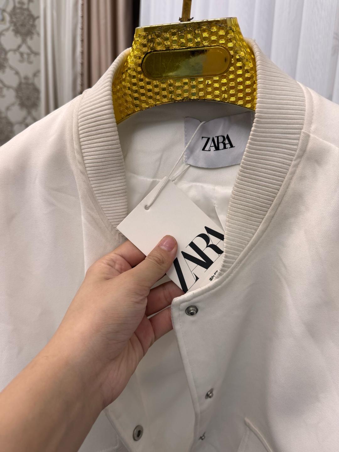 Zara Zara бомбер белый — фото 2