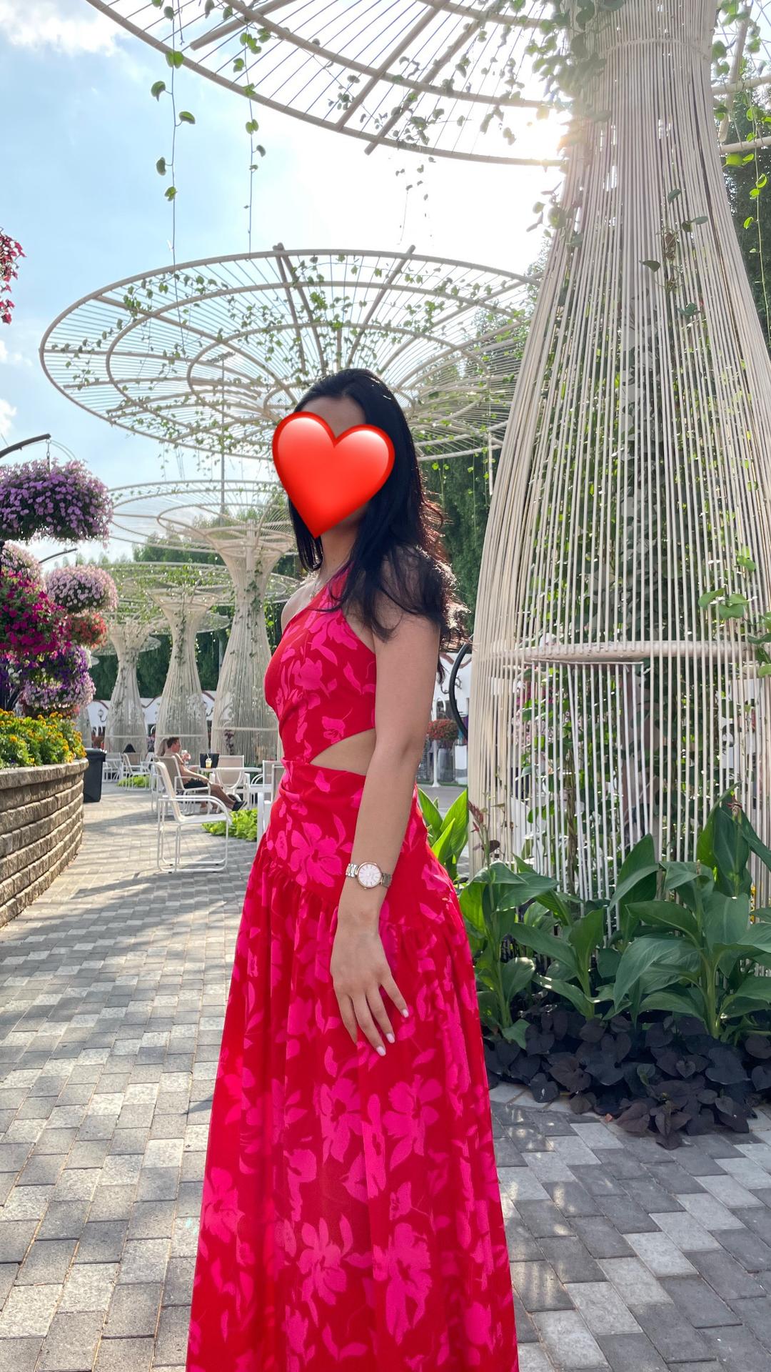 SHEIN Длинное летнее платье с цветочным принтом и открытой спиной — фото 2