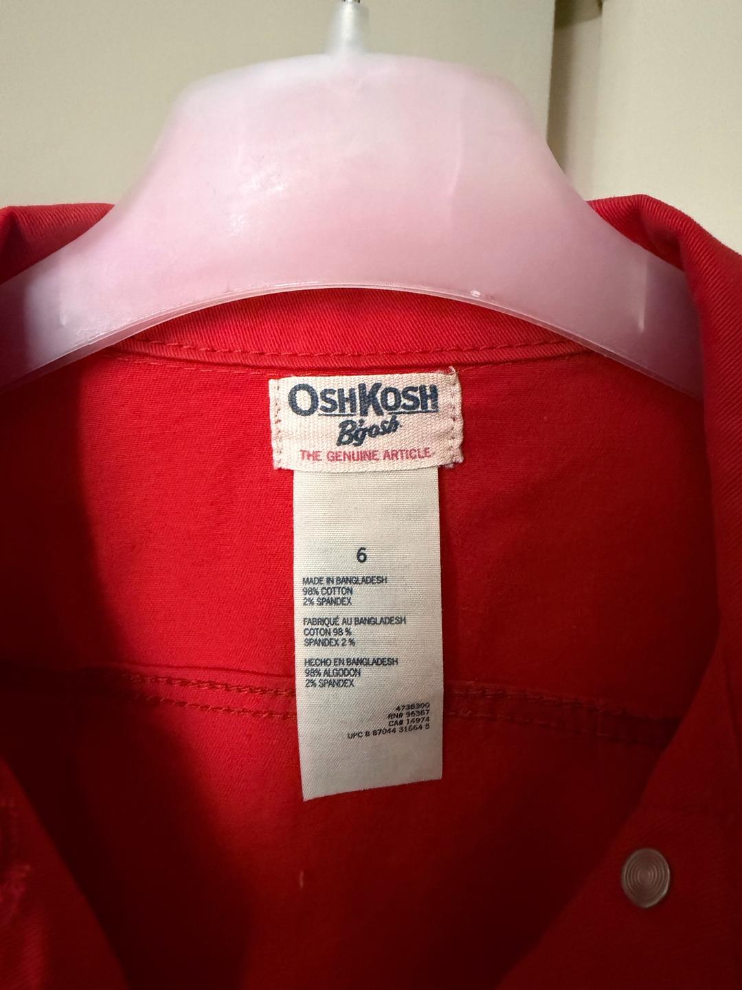 OshKosh B'gosh Джинсовка легкая для девочки. 5-6 лет — фото 2