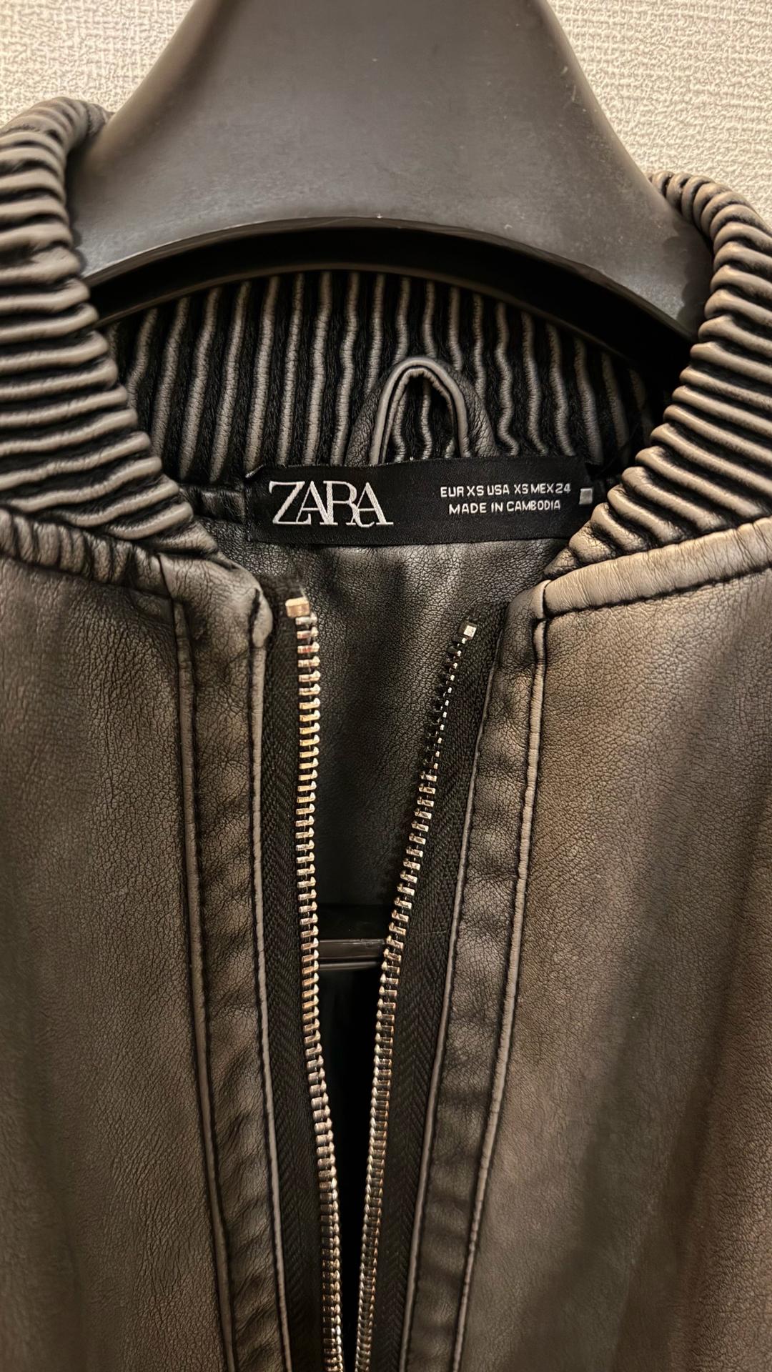 Zara Кожаная куртка Zara — фото 2