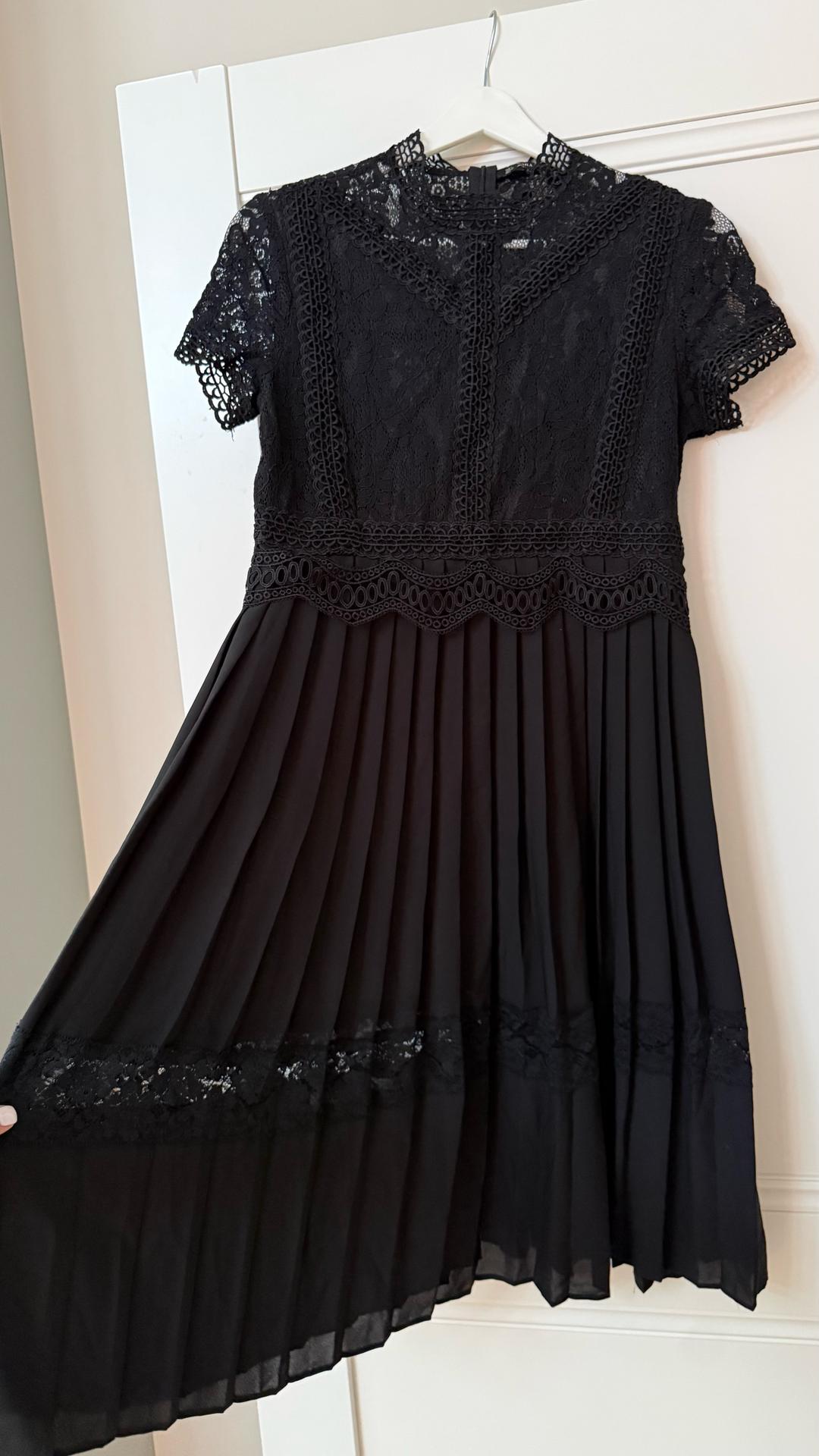 Zara Платье Zara Basic черное кружевное — фото 2