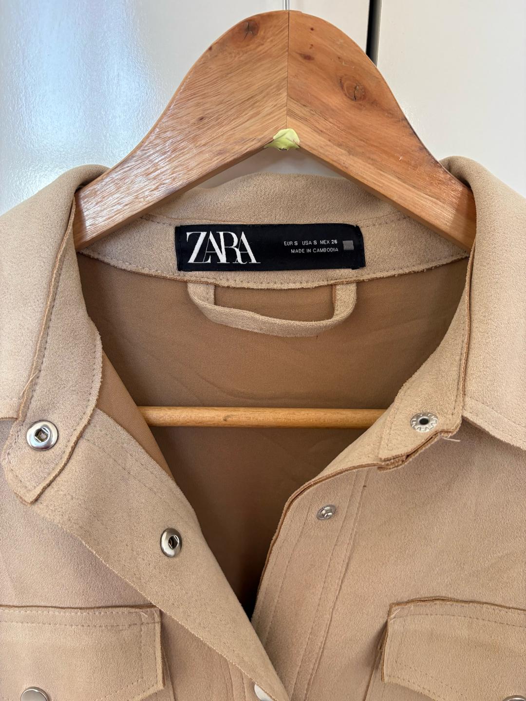Zara рубашка замшевая ZARA — фото 2