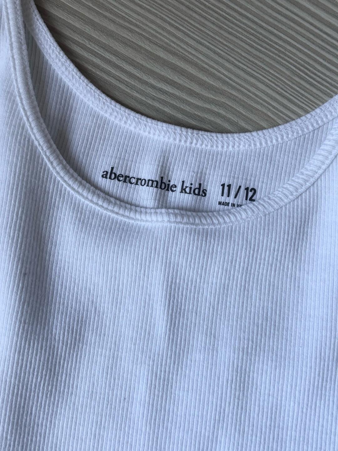 Abercrombie & Fitch Белая базовая майка abercrombie — фото 2