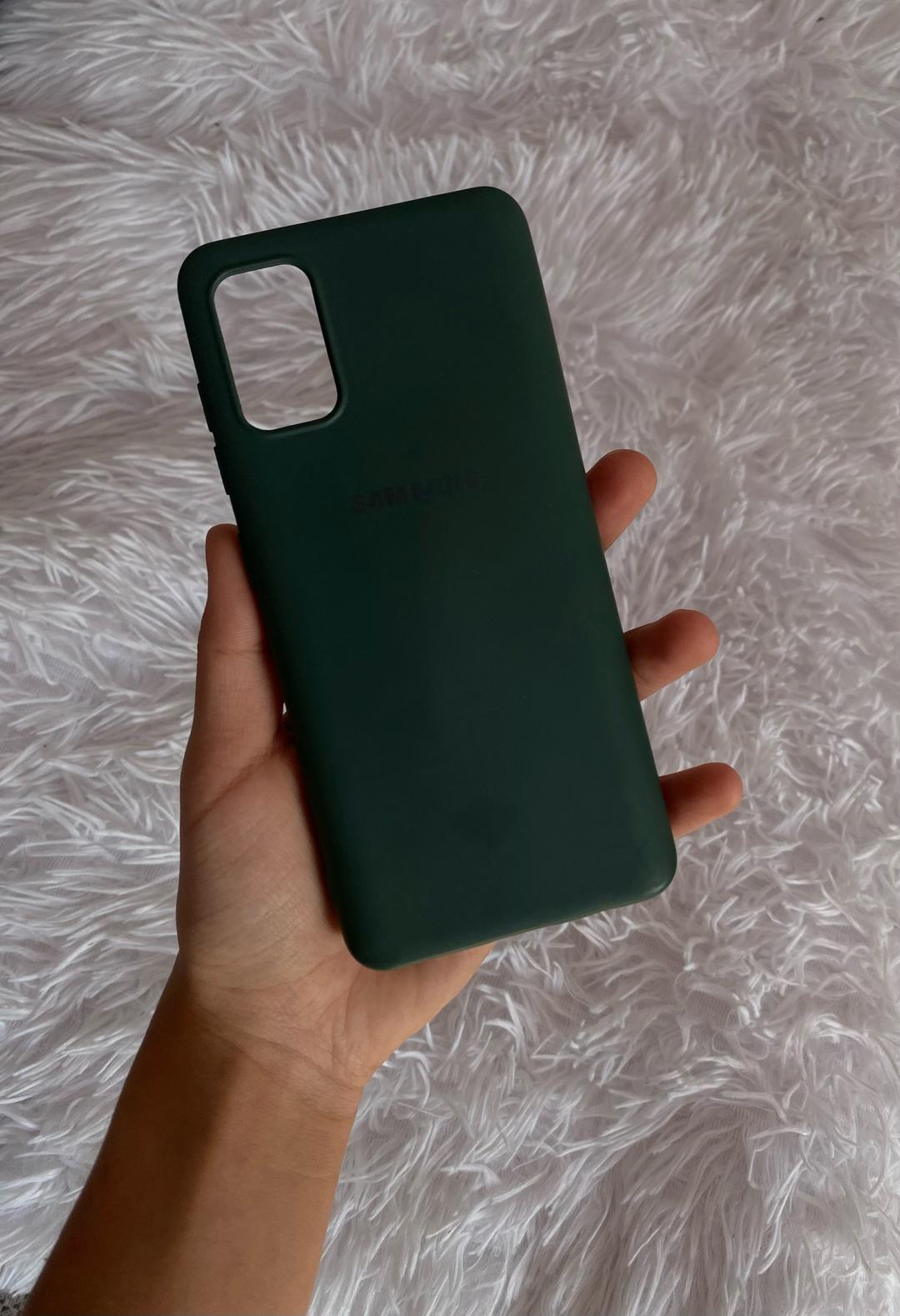 Samsung Матовый темно-зеленый чехол для Samsung Galaxy A41 — фото 2