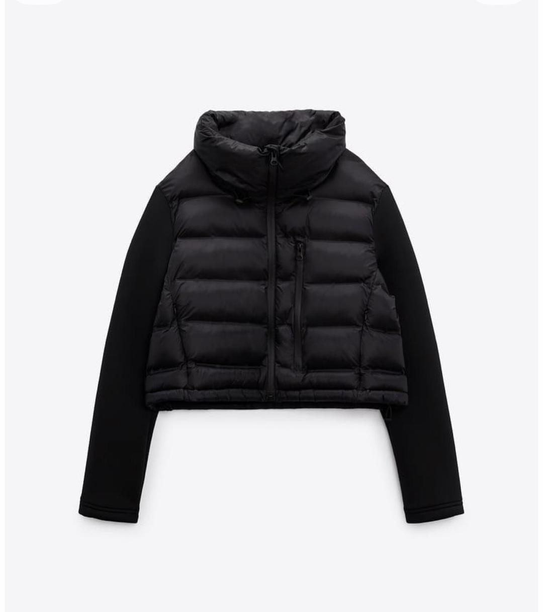 Zara Укороченная стеганая куртка Zara — фото 2