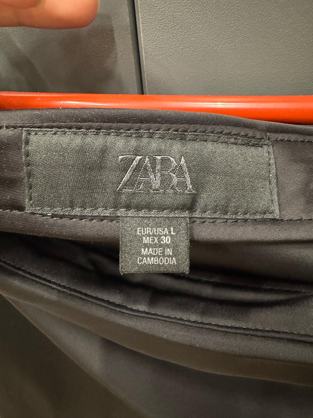 Zara Юбка Zara атласная с кружевом — фото 2