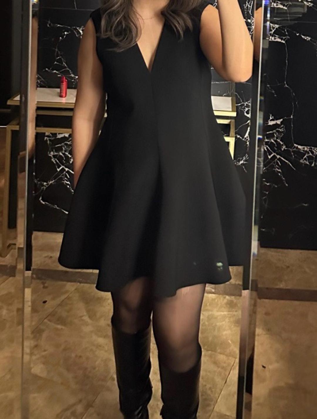 Zara Платье мини расклешенное Зара — фото 2
