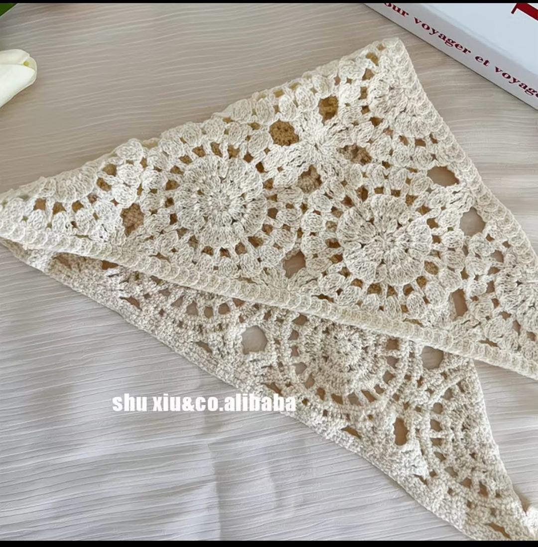 Handmade (ручная работа) Вязаная косынка — фото 2