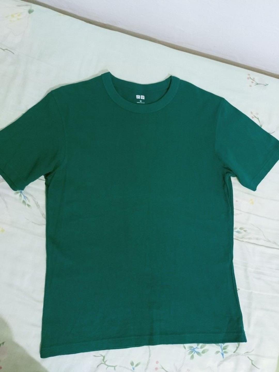 Uniqlo Футболка Юникло зеленая — фото 2