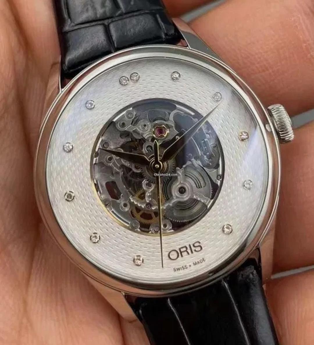 Oris Швейцарские часы Oris Artelier Skeleton Diamonds — фото 2