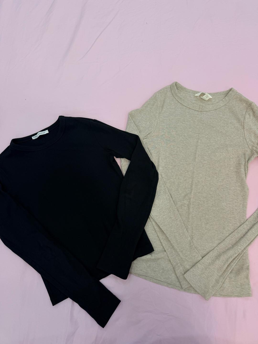Zara Лонгслив Зара,H&M — фото 2