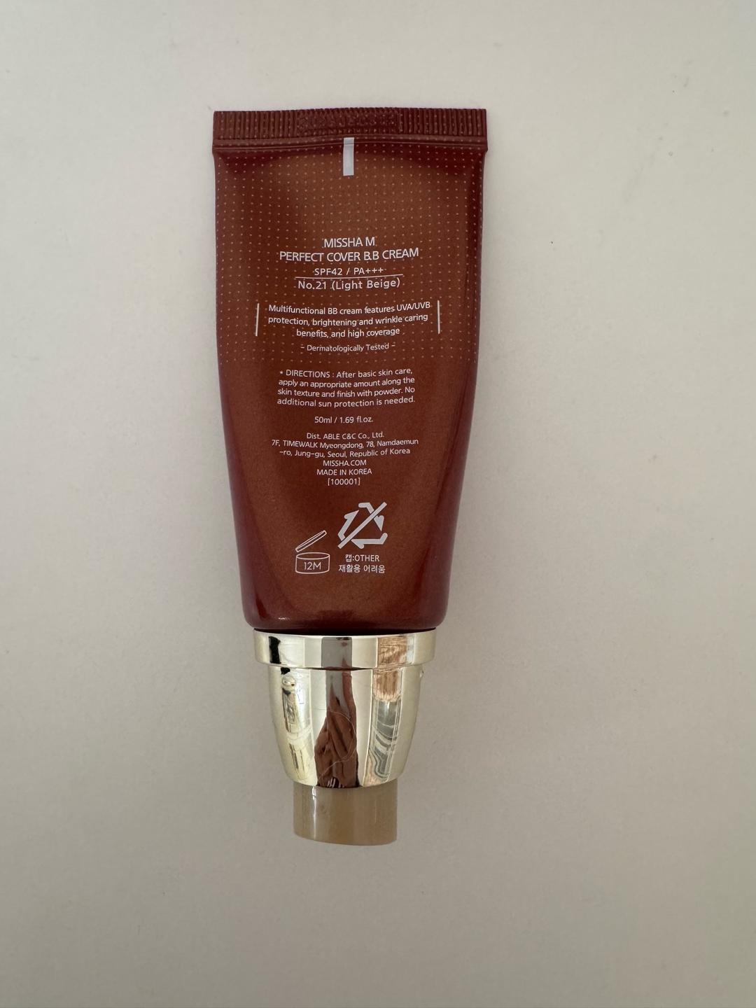 Missha ВВ крем MISSHA Perfect Cover B.B Cream No.21 — фото 2