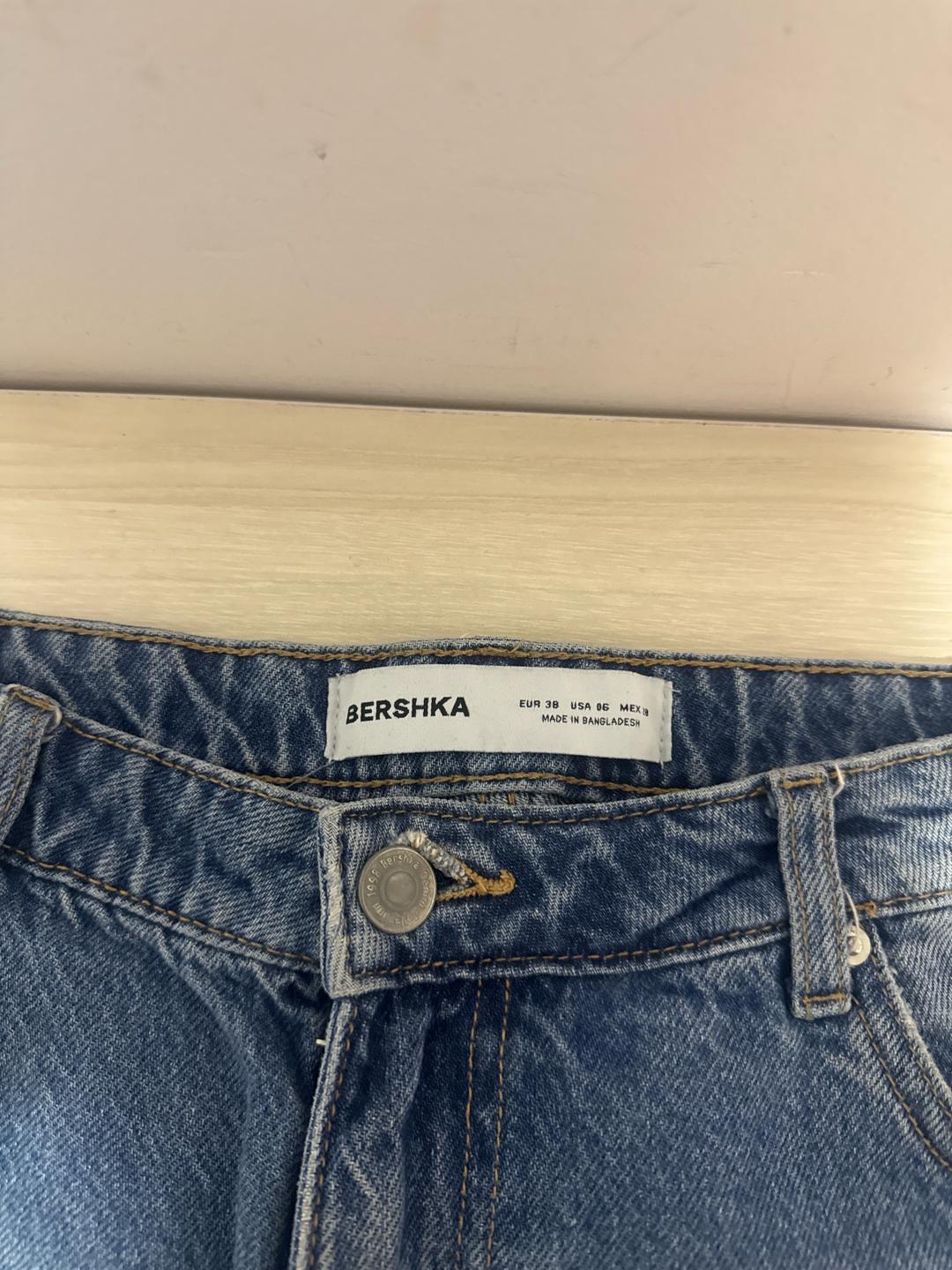 Bershka Темно синие джинсы Бершка — фото 2