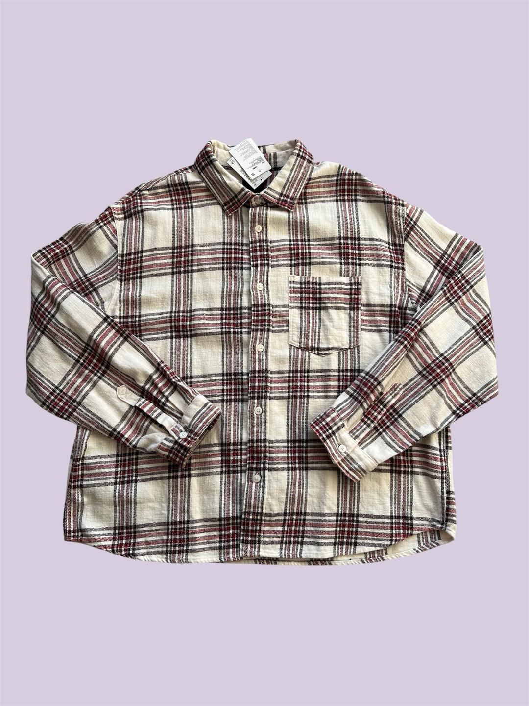 H&M Рубашка H&M в клетку Relaxed Fit — фото 2