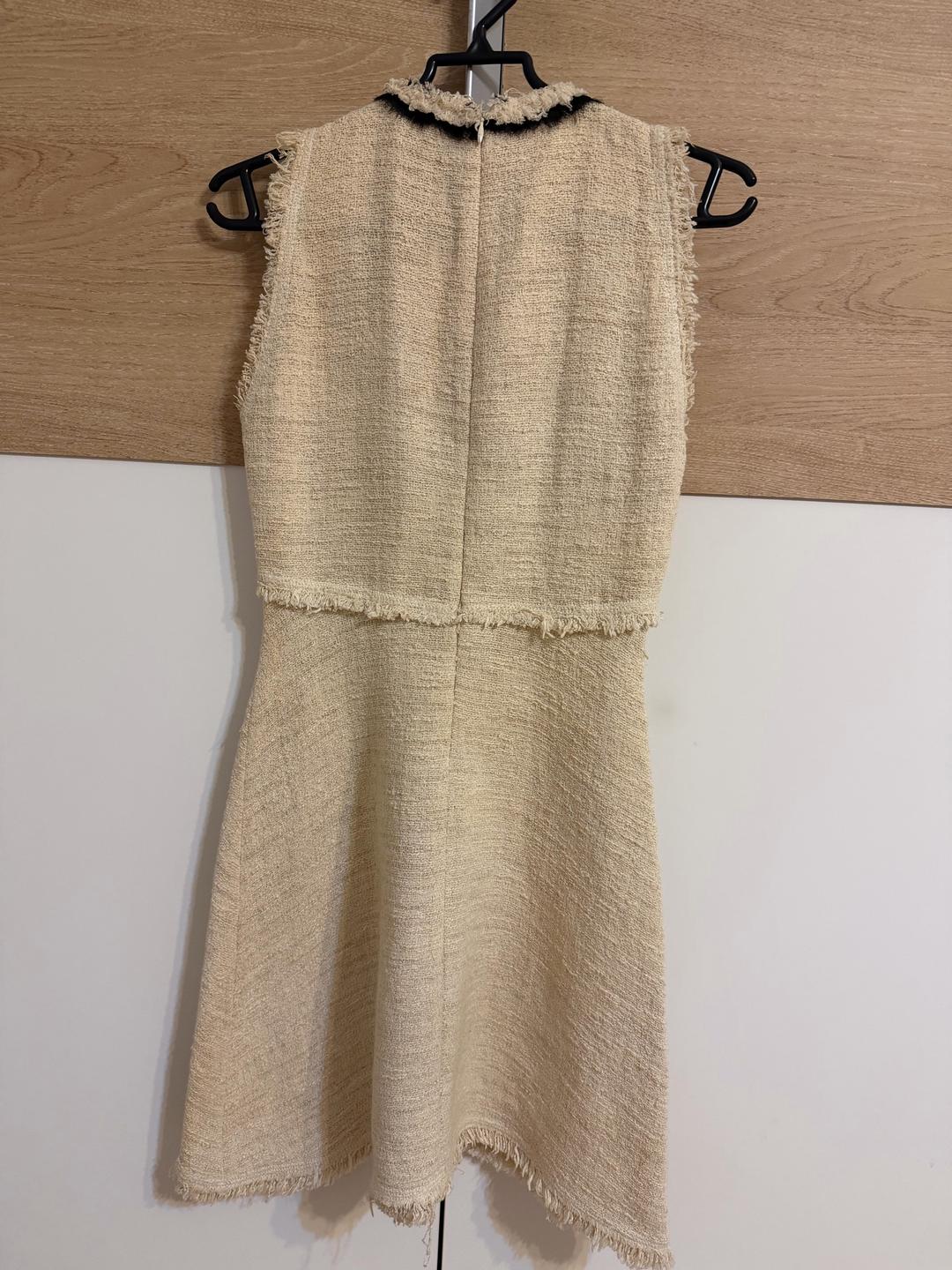 Zara Платье ZARA из твида с бантом — фото 2