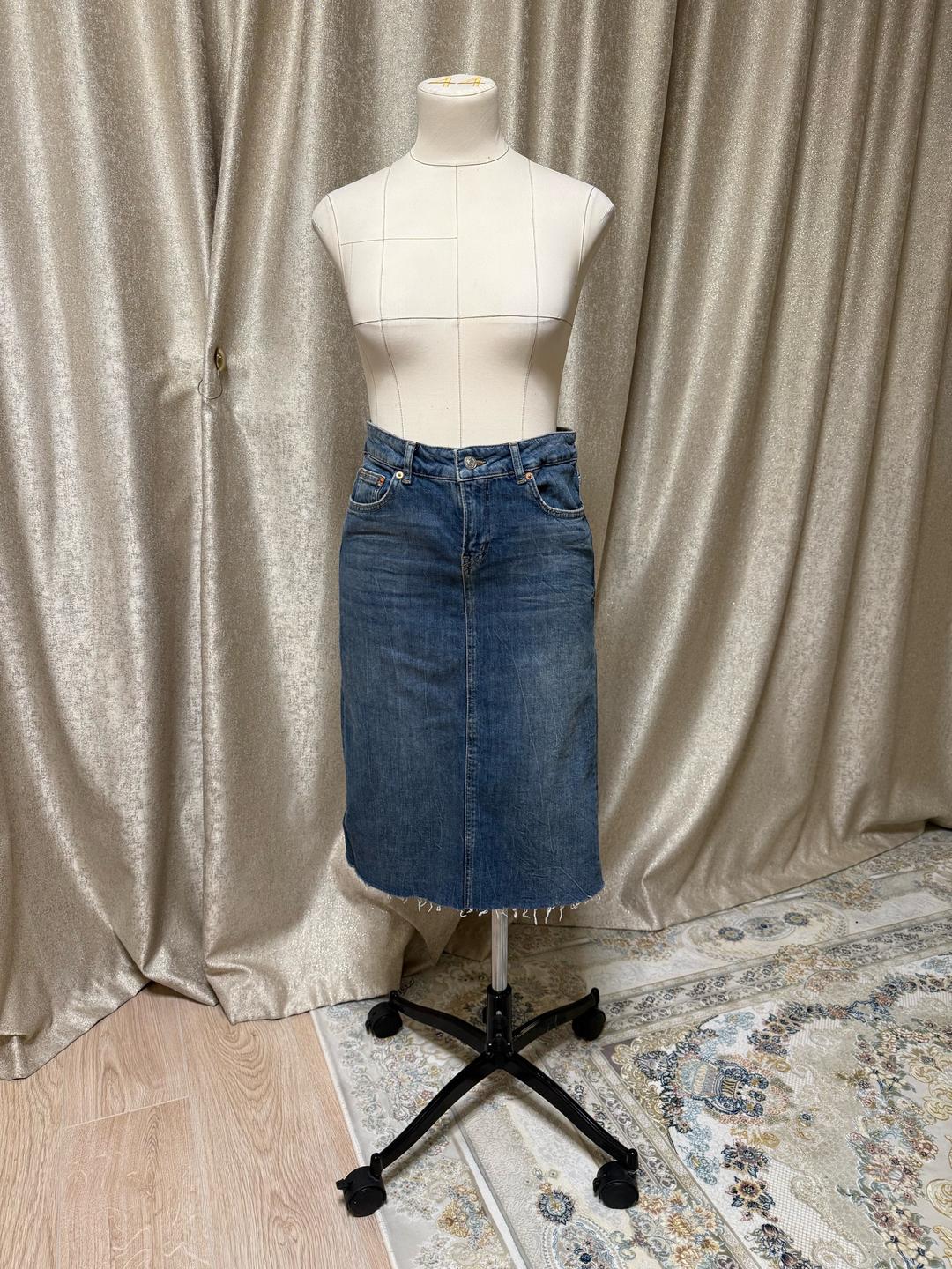 Zara Юбка джинсовая Zara — фото 2