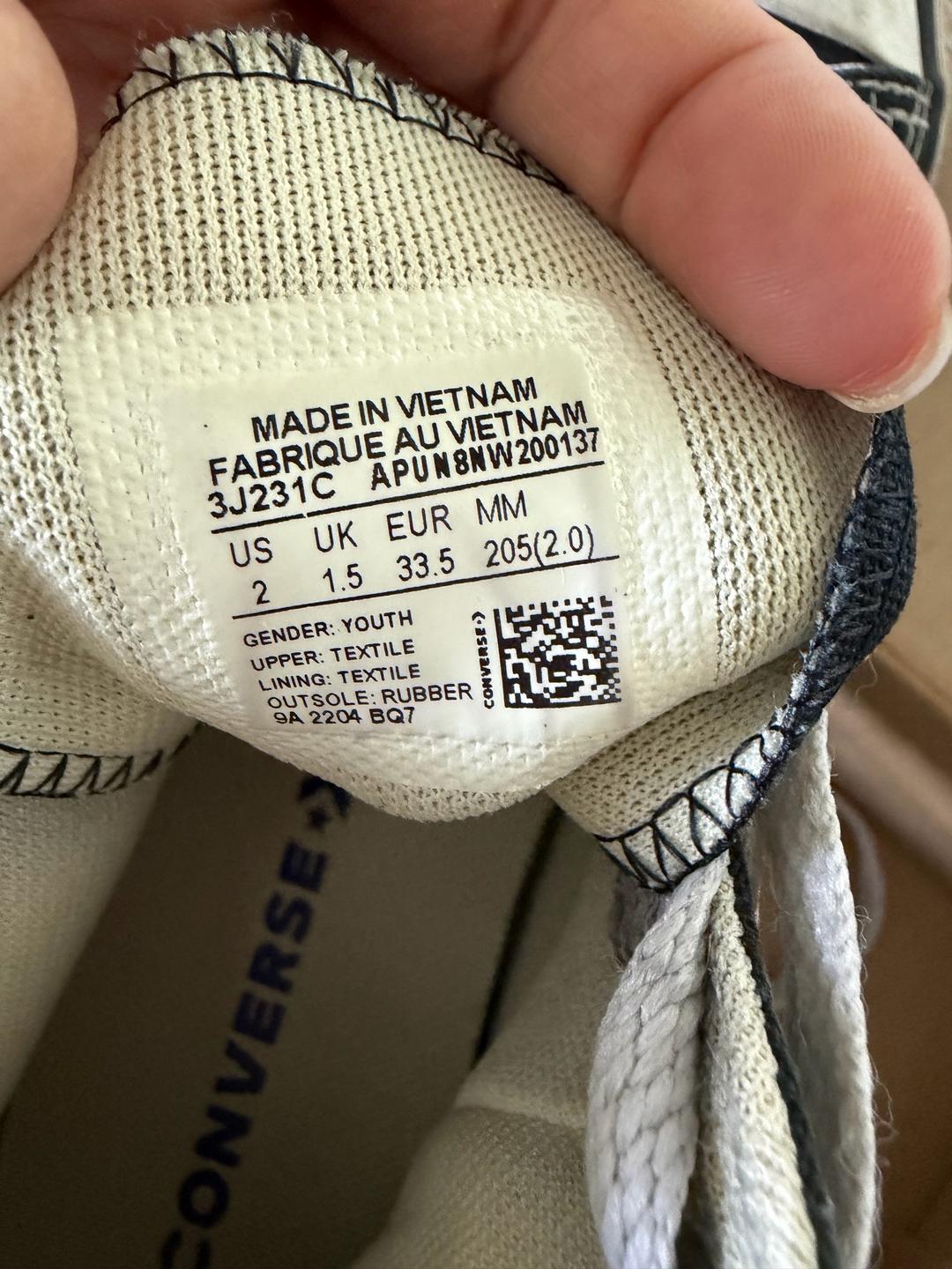 Converse Converse 32 размер длина стопы  20,5 см оригинал — фото 2