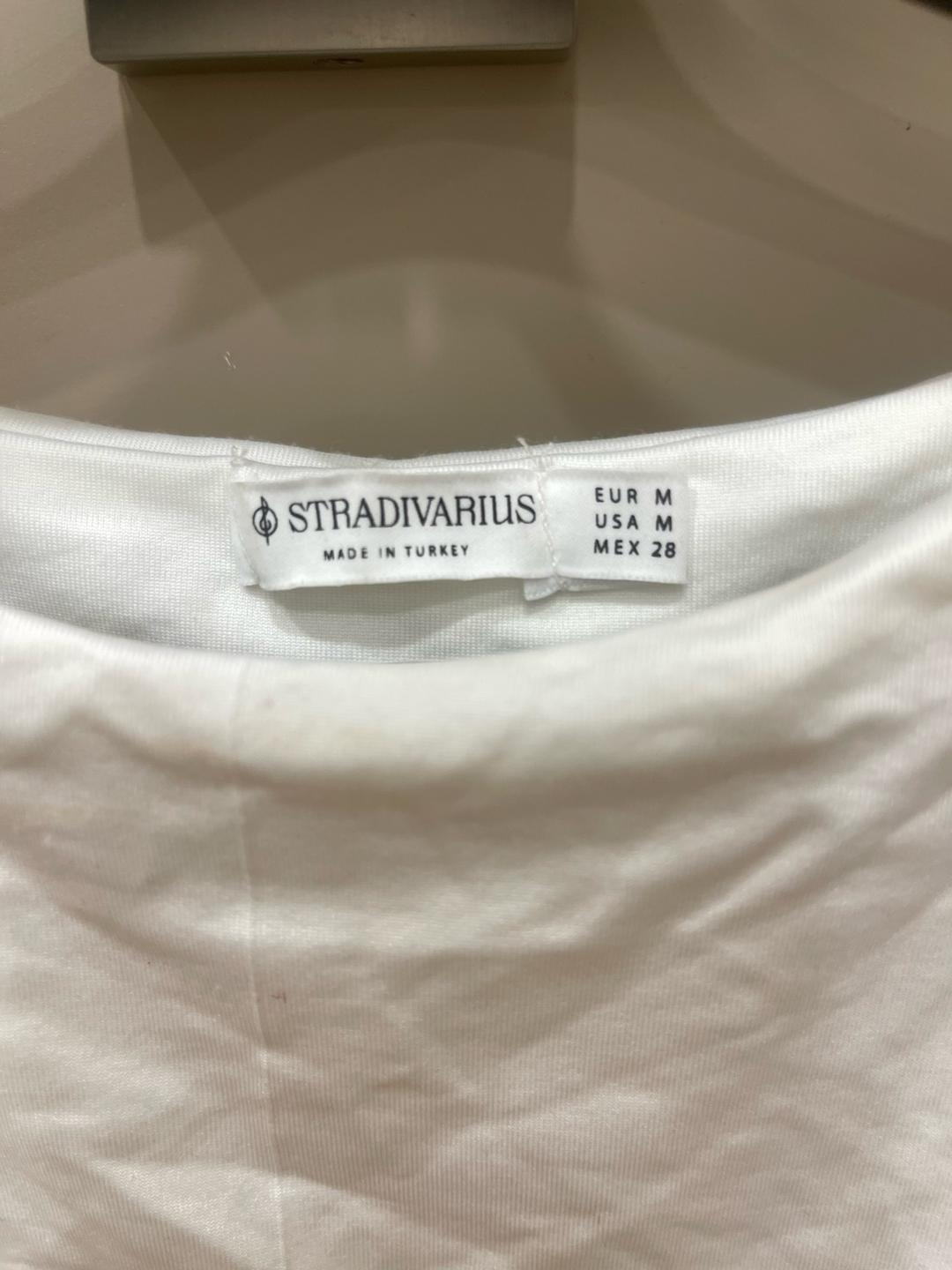Stradivarius Белая майка — фото 2