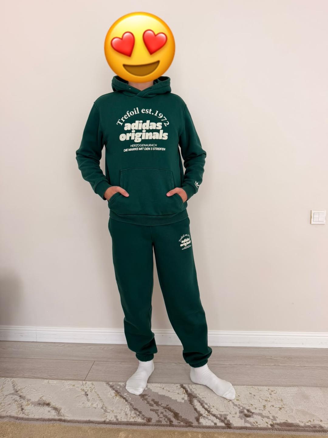 Adidas Спортивный костюм adidas Originals, размер S, тёмно-зелёный — фото 2