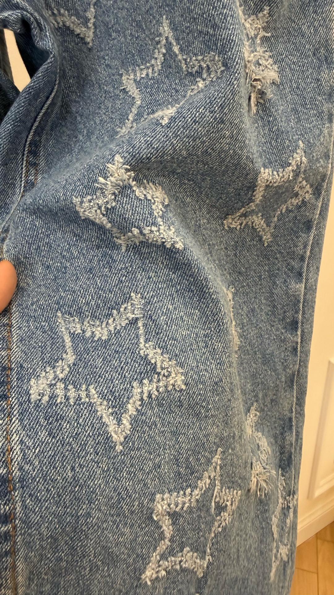 Zara Джинсы ZARA с принтом звезд — фото 2