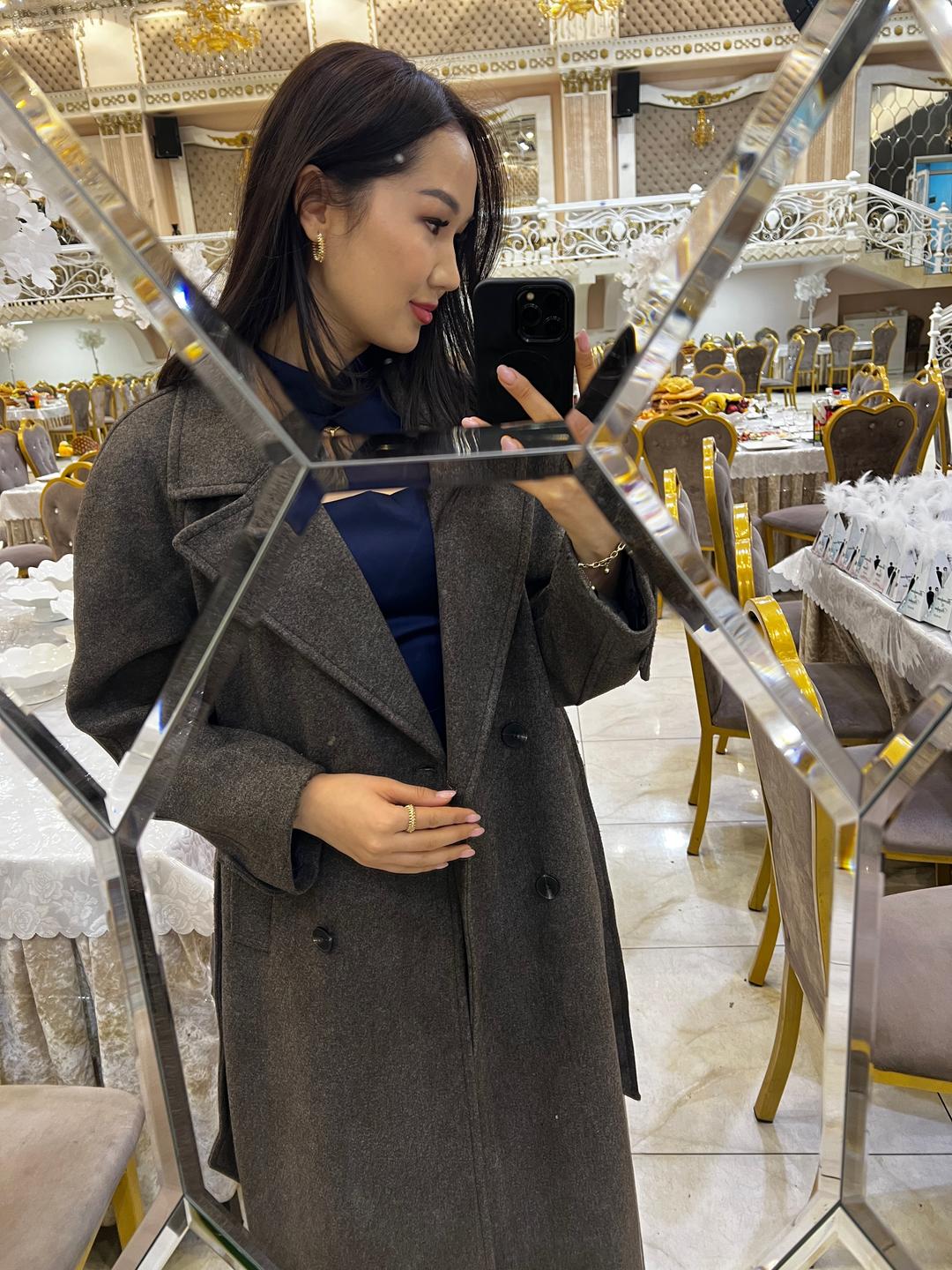 Pull & Bear Двубортное пальто миди — фото 2