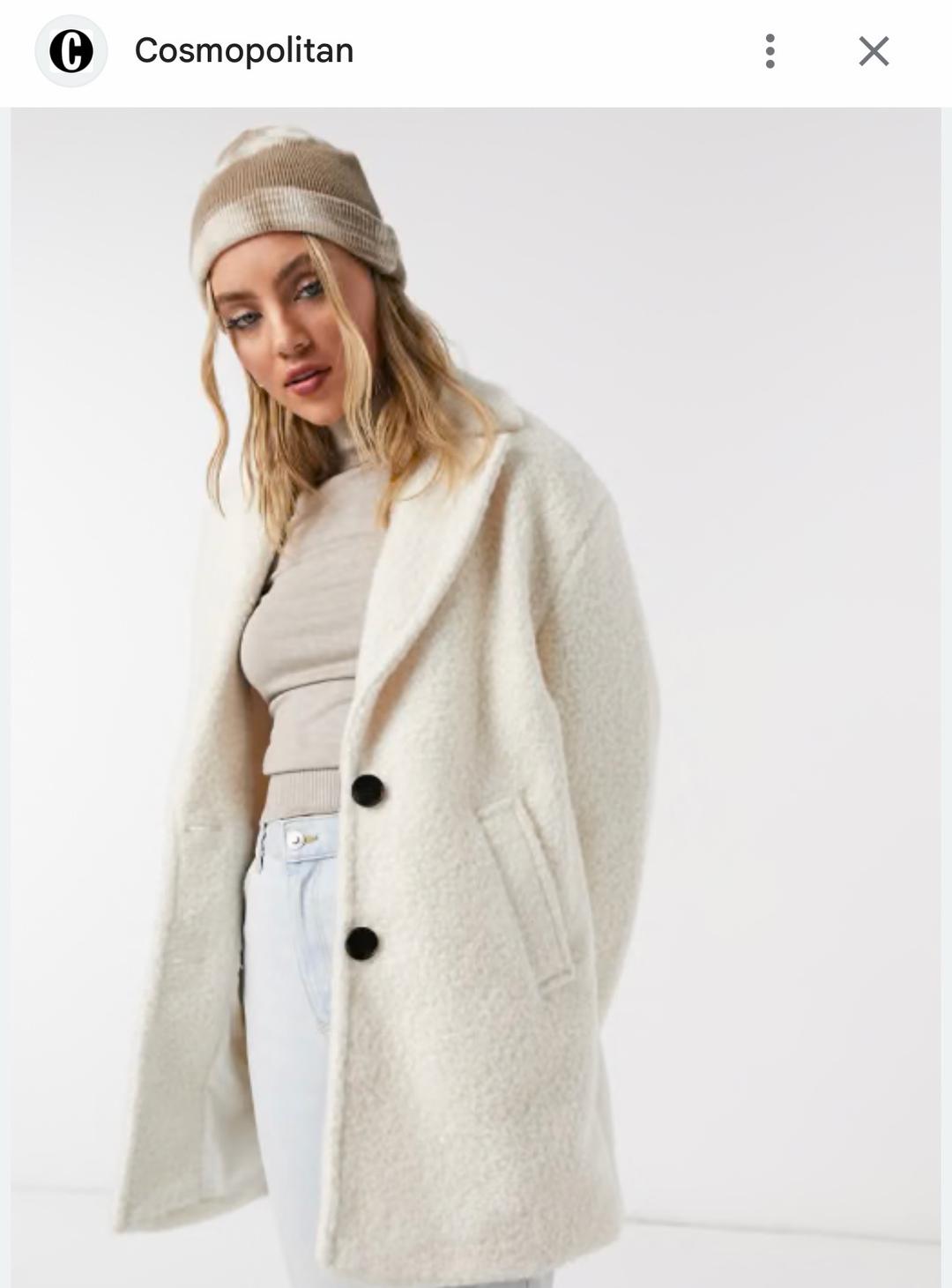 Bershka Пальто тедди — фото 2