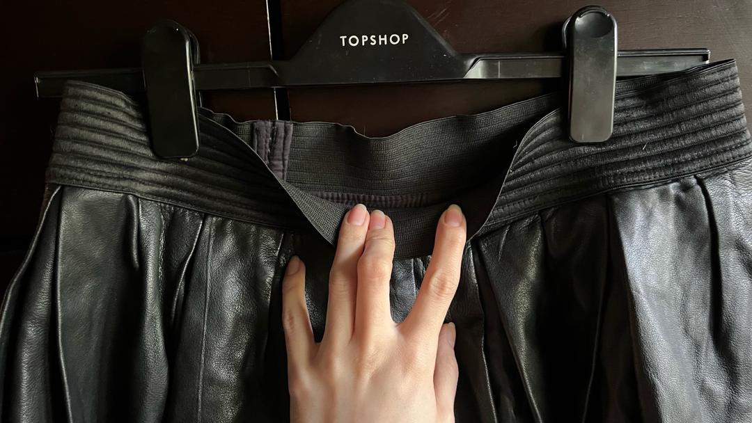 Zara Юбка кожанная Zara Woman — фото 2