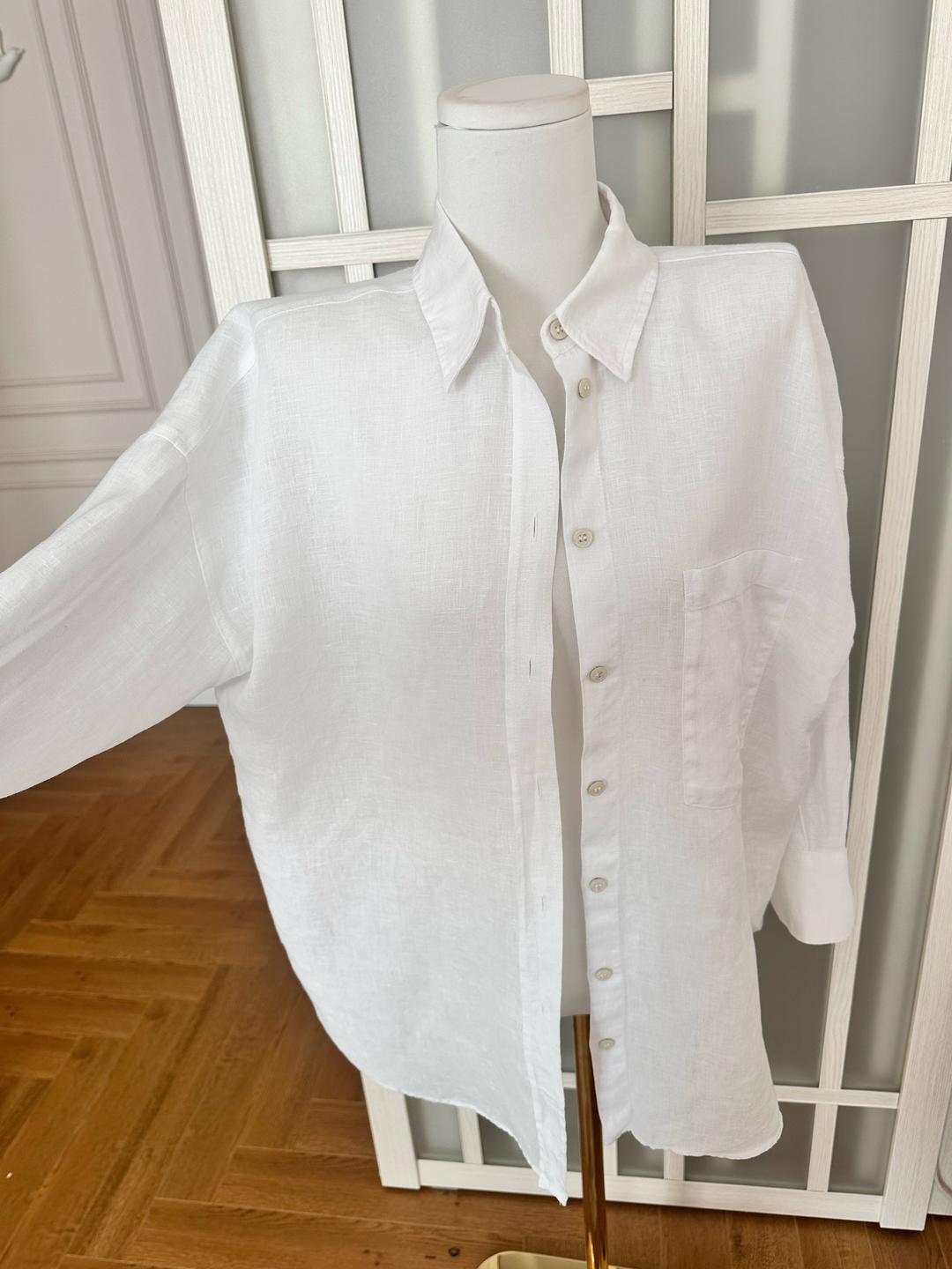 Zara Рубашка ZARA льняная — фото 2