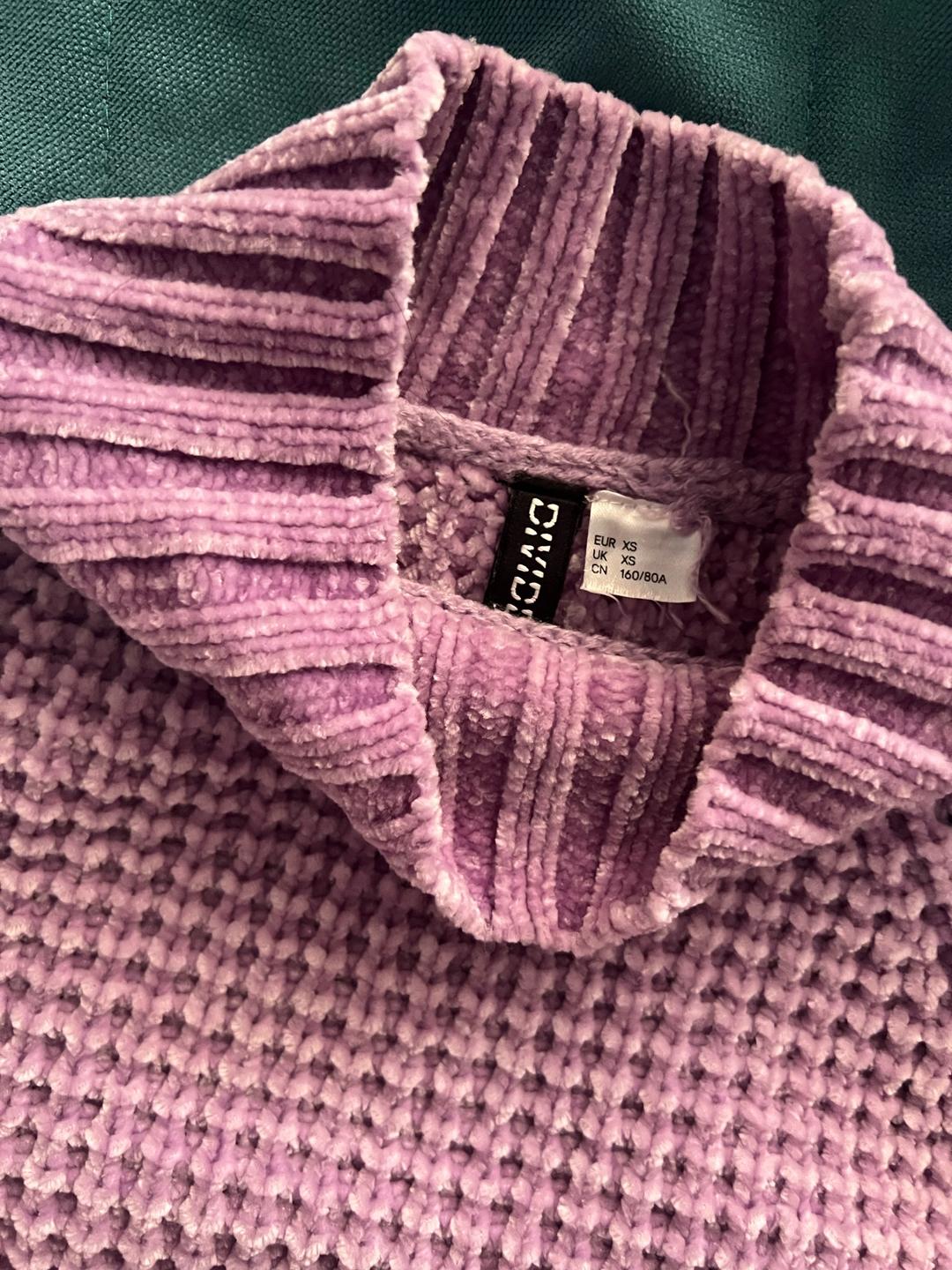 H&M Нежно сиреневая кофта XS — фото 2