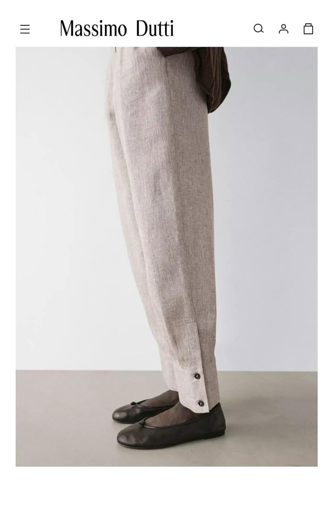 Massimo Dutti Брюки Massimo Dutti из льна — фото 2