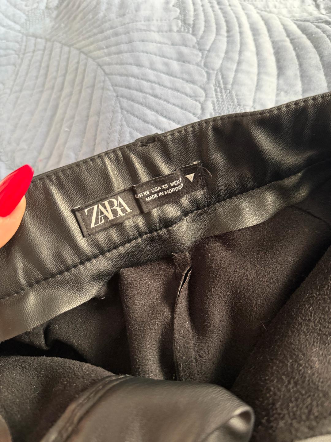 Zara Шорты кожаная — фото 2